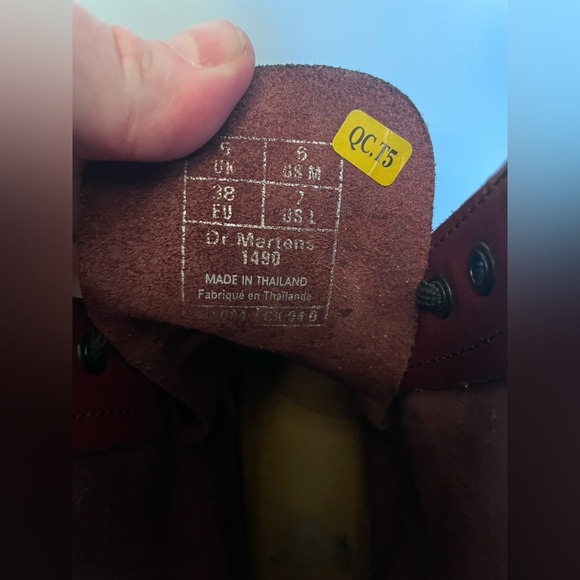 Maroon 1490 Dr marten boots women’s 7 - Picture 6 of 7